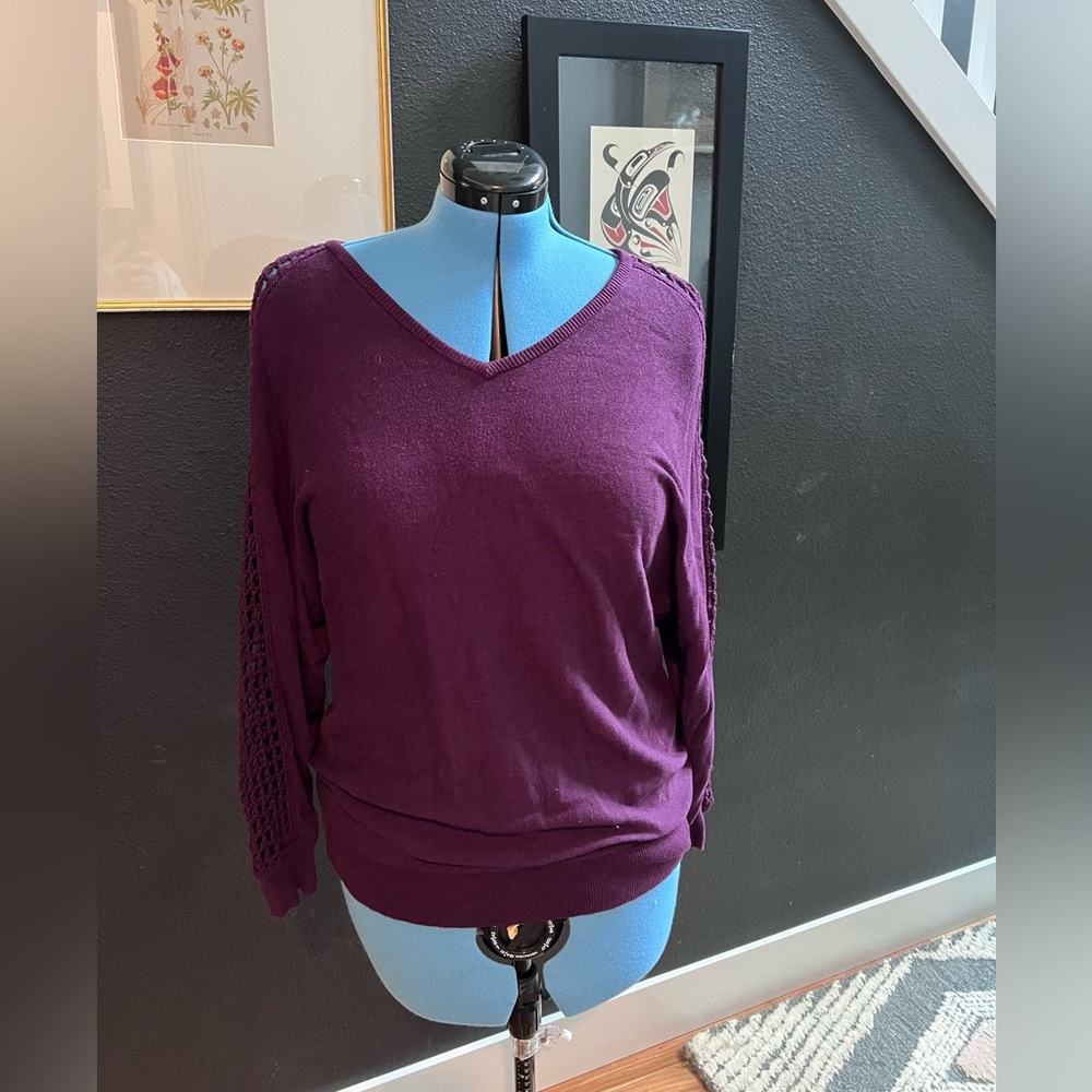 Gorgeous plum Lane Bryant sweater size 14/16